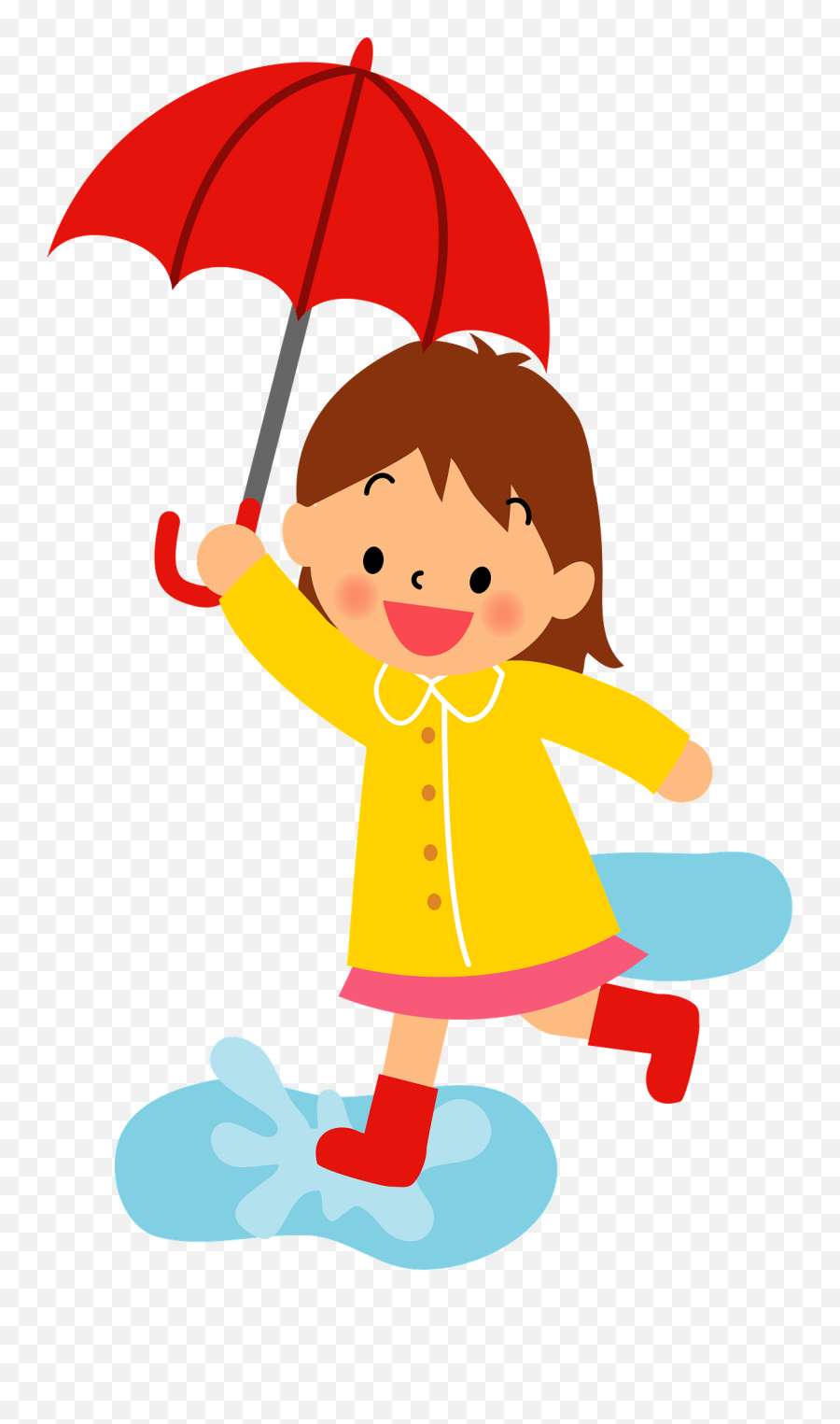 Silhouette Ballerina Holding An Umbrella - Child With Umbrella Cartoon Emoji,Rain Clipart