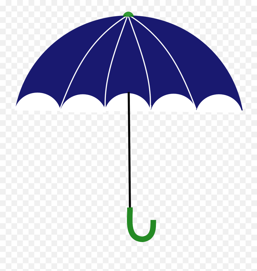 Umbrella Clip Art - Umbrella Dark Blue Png Emoji,Umbrella Clipart