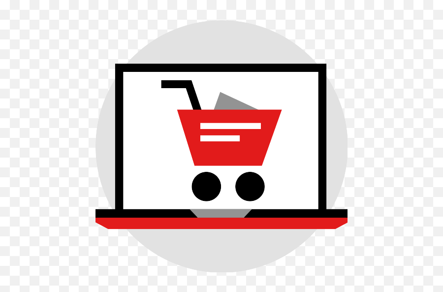 Red Shopping Cart Png Free Image Png All - Pc Shop Icon Emoji,Red Circle With Line Png