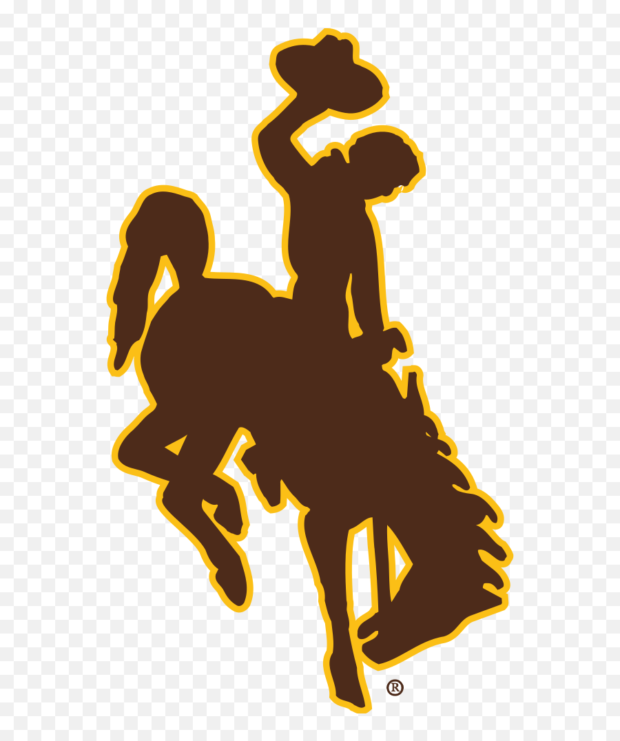 University Of Wyoming Colors - Wyoming Bucking Horse Decal Emoji,Wyoming Cowboys Logo