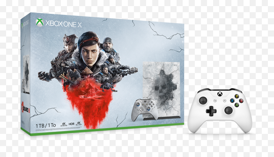 Renewed Gears 5 Bundle Xbox One X 1tb Console - Gears Of War 5 Xbox Limited Edition Emoji,Xbox One X Png