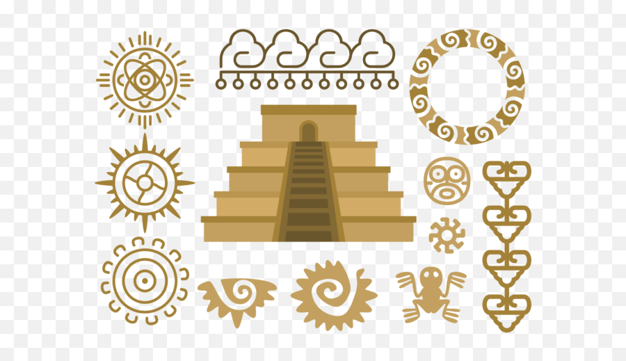 Maya Piramide Relief Vector 132499 - Download Free Vectors Pirámide Vector Emoji,Pyramids Clipart