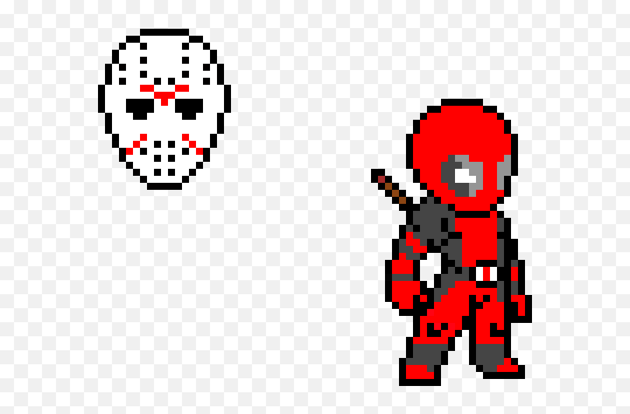 Jason Deadpool - Deadpool 2 Pixel Art Emoji,Jason Mask Png
