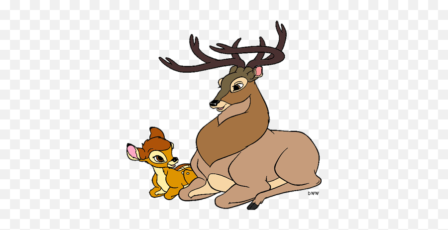 Disney Fatheru0027s Day Clip Art Disney Clip Art Galore - Bambi And His Father Emoji,Fathers Day Clipart