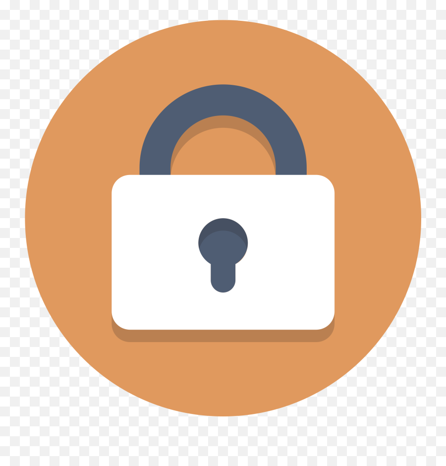 Padlock Clipart Locked Padlock Locked - Lock Icon Png Circle Emoji,Lock Clipart