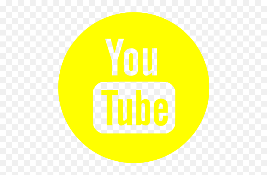 Yellow Youtube 4 Icon - Free Yellow Site Logo Icons Emoji,Youtube Subscribe Icon Transparent