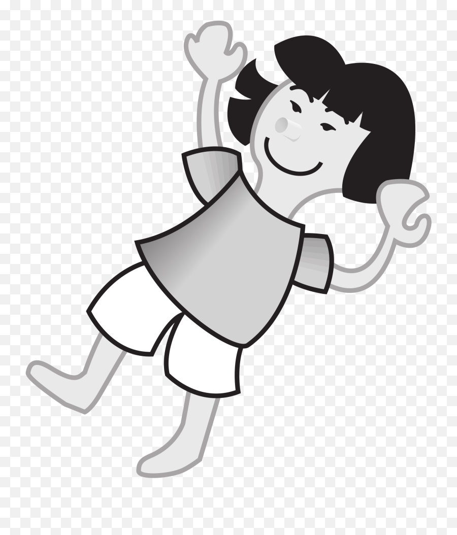 Ocean Clipart Clip Art - Falling Girl Clipart Black And White Emoji,Ocean Clipart