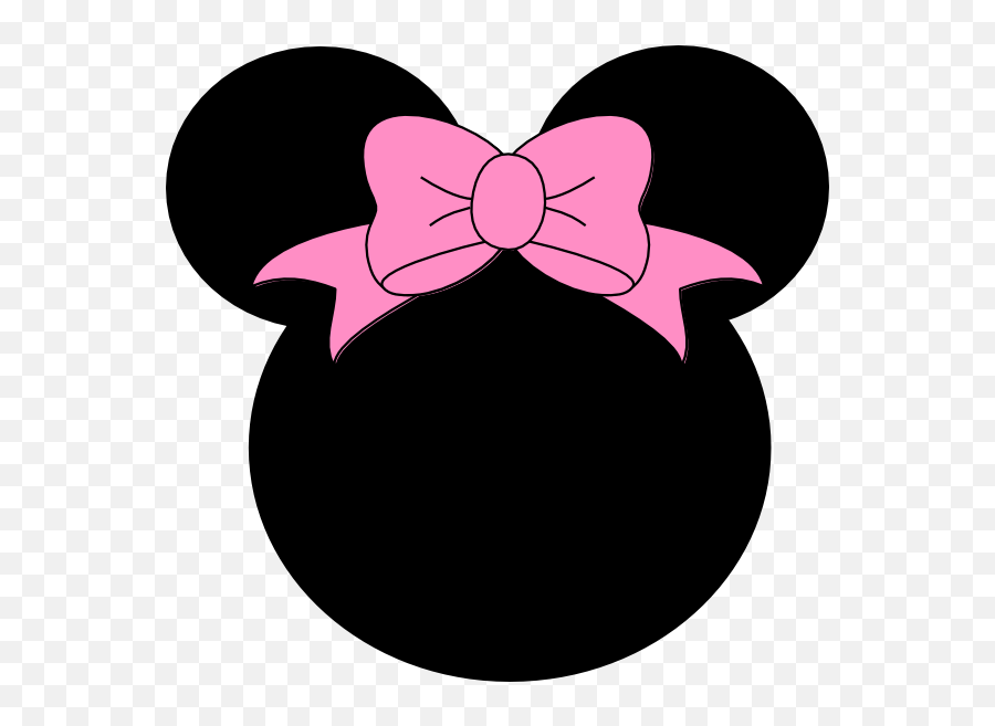 Minnie Mouse Clip Art - Pink Minnie Mouse Logo Transparent Minnie Mouse Head Png Pink Emoji,Mouse Logo