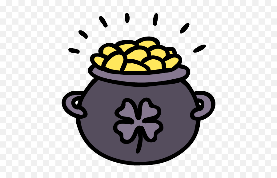 Pot Of Gold Icon - Pot Of Gold Icon Png Emoji,Pot Of Gold Png