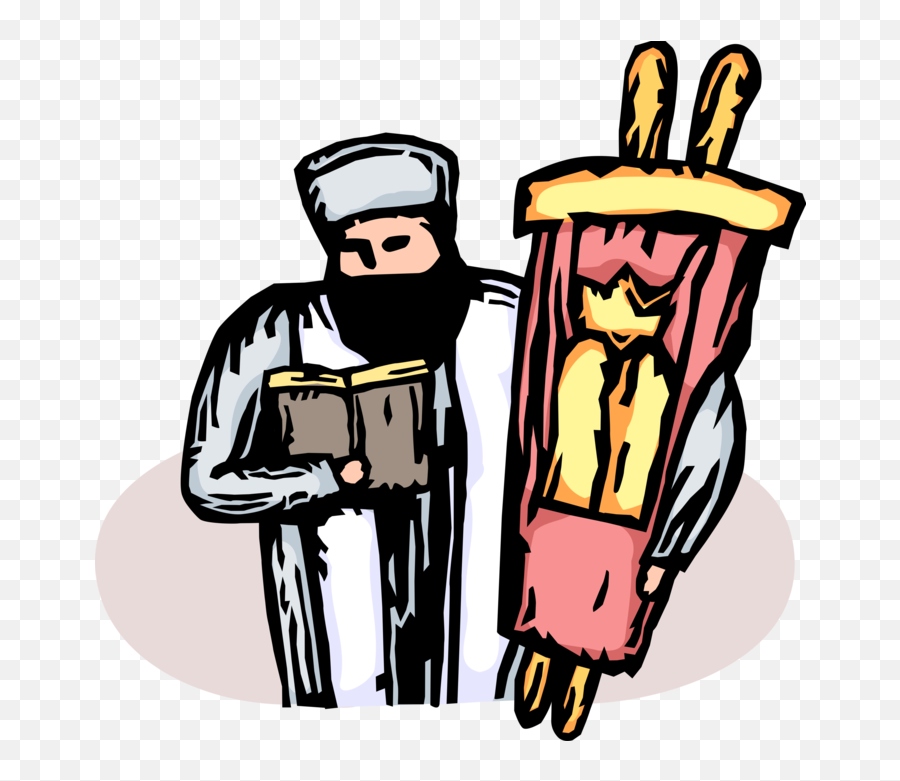 Vector Illustration Of Hebrew Jewish - Fiction Emoji,Rabbi Clipart