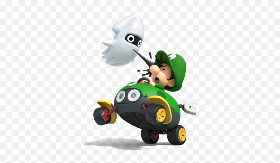 Baby Luigi - Mario Kart Characters Baby Luigi Emoji,Mario Kart Transparent