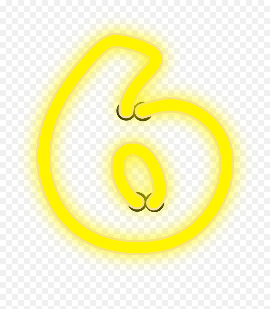 Neon 6 Lights - Free Vector Graphic On Pixabay Number Neon Png 6 Emoji,Neon Light Png