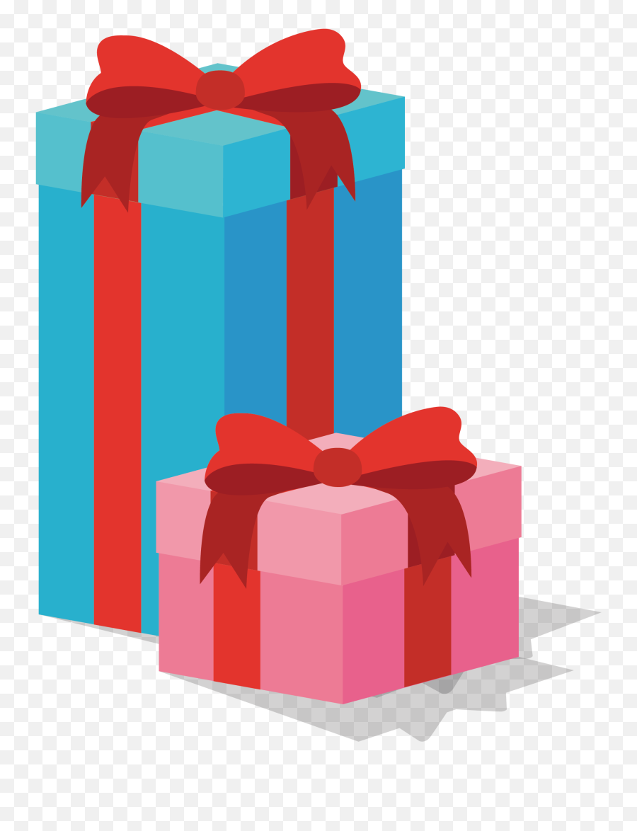 Gift Box Clip Art - Transparent Gift Vector Png Emoji,Gift Box Clipart