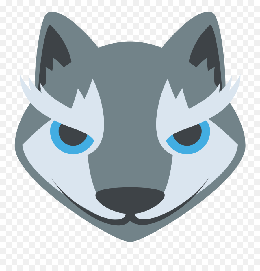 Wolf Face Emoji Vector Icon - Transparent Werewolf Emoji,Wolf Face Png