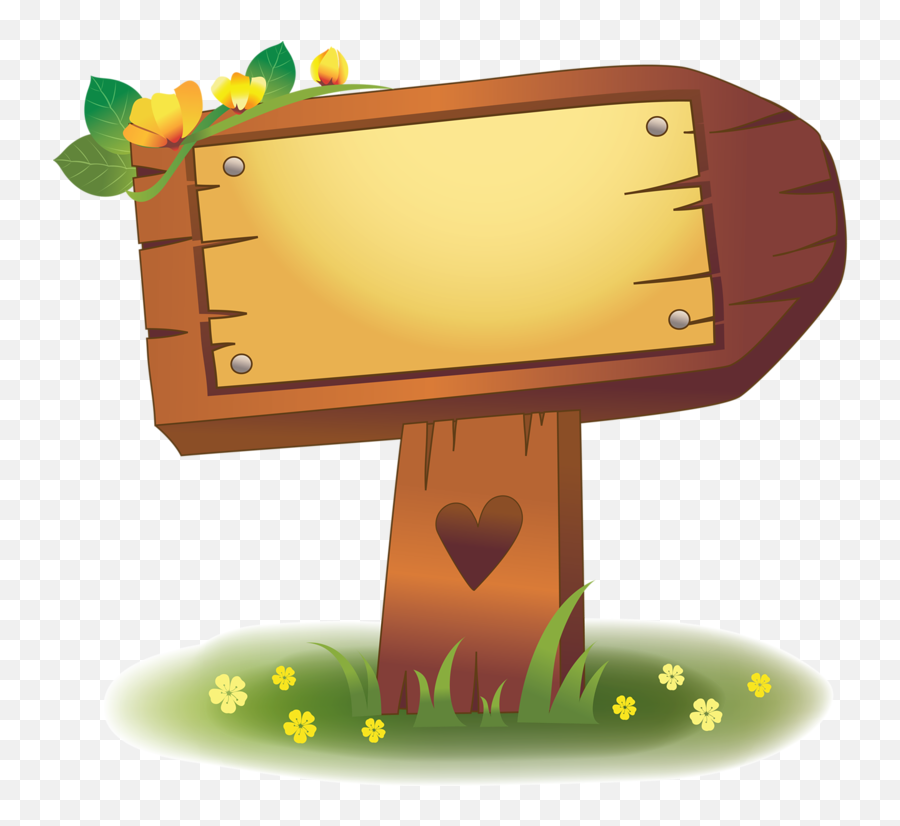 Wood Sign Clipart Png - Image Du Blog Zezete Sign Board Design Cartoon Emoji,Wood Sign Clipart