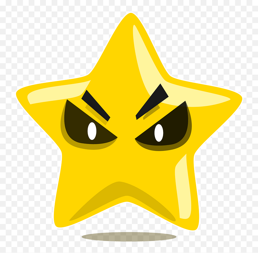 Evil Star Character Clipart Emoji,Evil Clipart