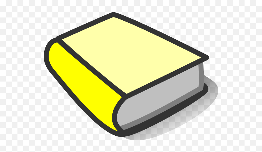 Yellow Book Clipart - Yellow Book Clipart 600x441 Png Emoji,Books Clipart Png