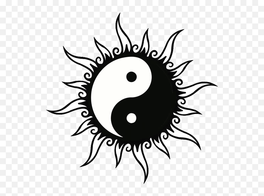 Free Sun Black And White Download Free - Sun Yin Yang Tattoo Emoji,Sun Clipart Black And White