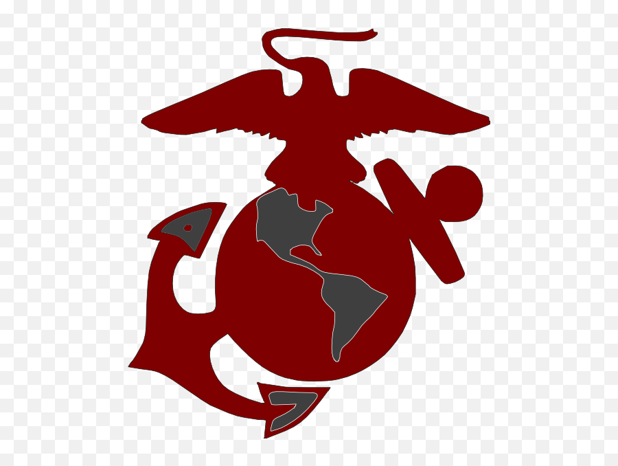 Marines Logo2 Clip Art At Clkercom - Vector Clip Art Online Marine Globe And Anchor Red And Black Emoji,Marine Corp Logo