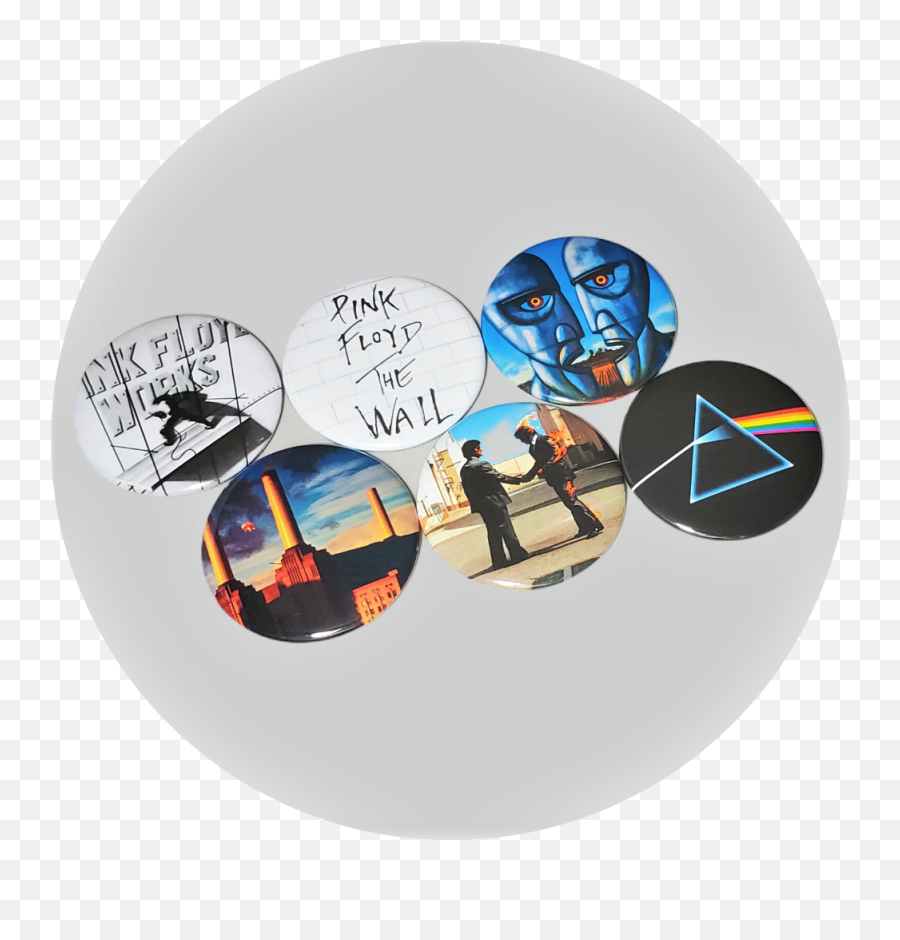 Pink Floyd 6pc Button Collection In 2021 Pink Floyd Albums Emoji,Pink Floyd Png