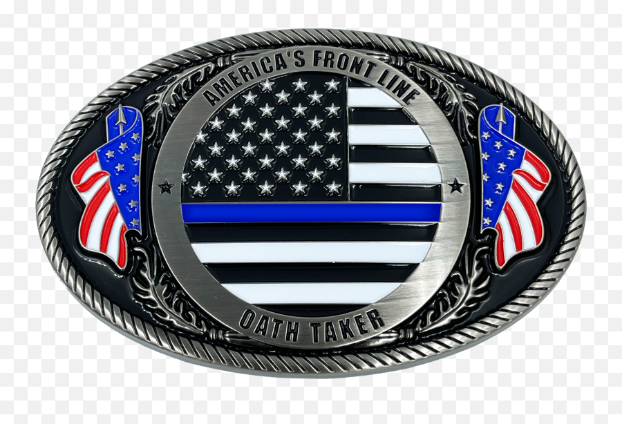 El4 - 006 Police Officer Antique Nickel Thin Blue Line Police Emoji,Blue Line Logo