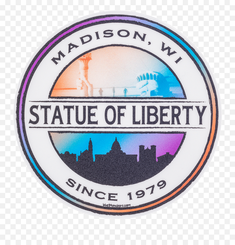 Blue 84 Statue Of Liberty Decal - Skansen Rzeki Pilicy Emoji,Liberty University Logo