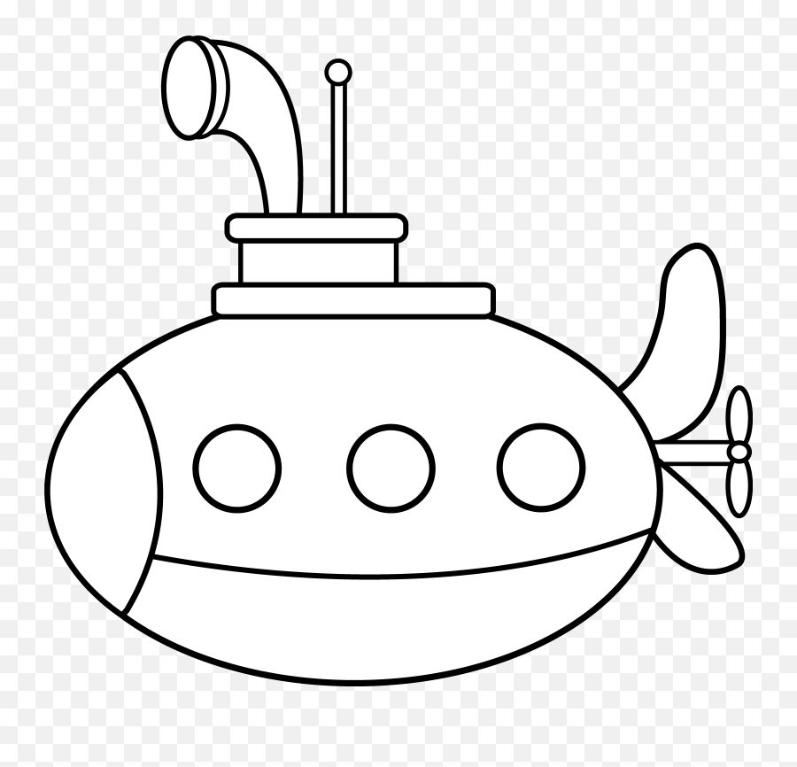 Mop Clipart Coloring Page Mop Coloring Page Transparent - Clipart White Submarine Emoji,Mop Clipart