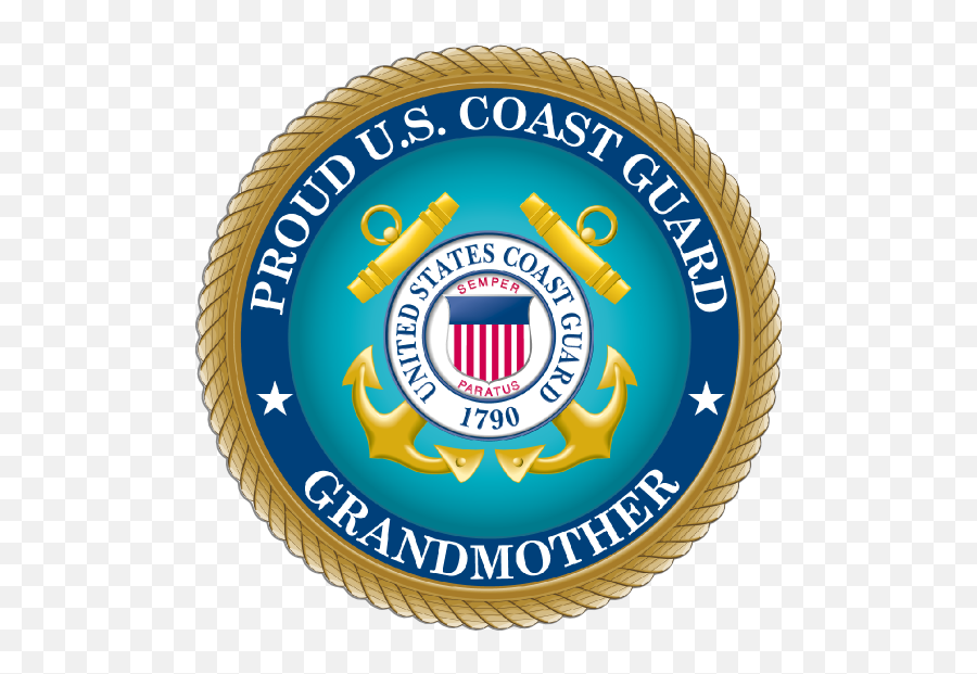 Proud Us Coast Guard Grandmother Sticker - Coast Guard Emoji,Us Coast Guard Logo
