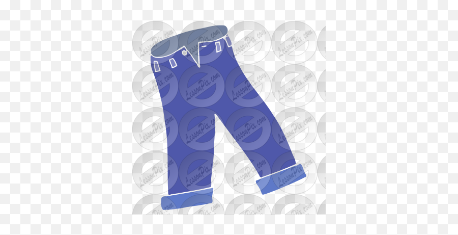 Jeans Stencil For Classroom Therapy - Straight Leg Emoji,Jeans Clipart