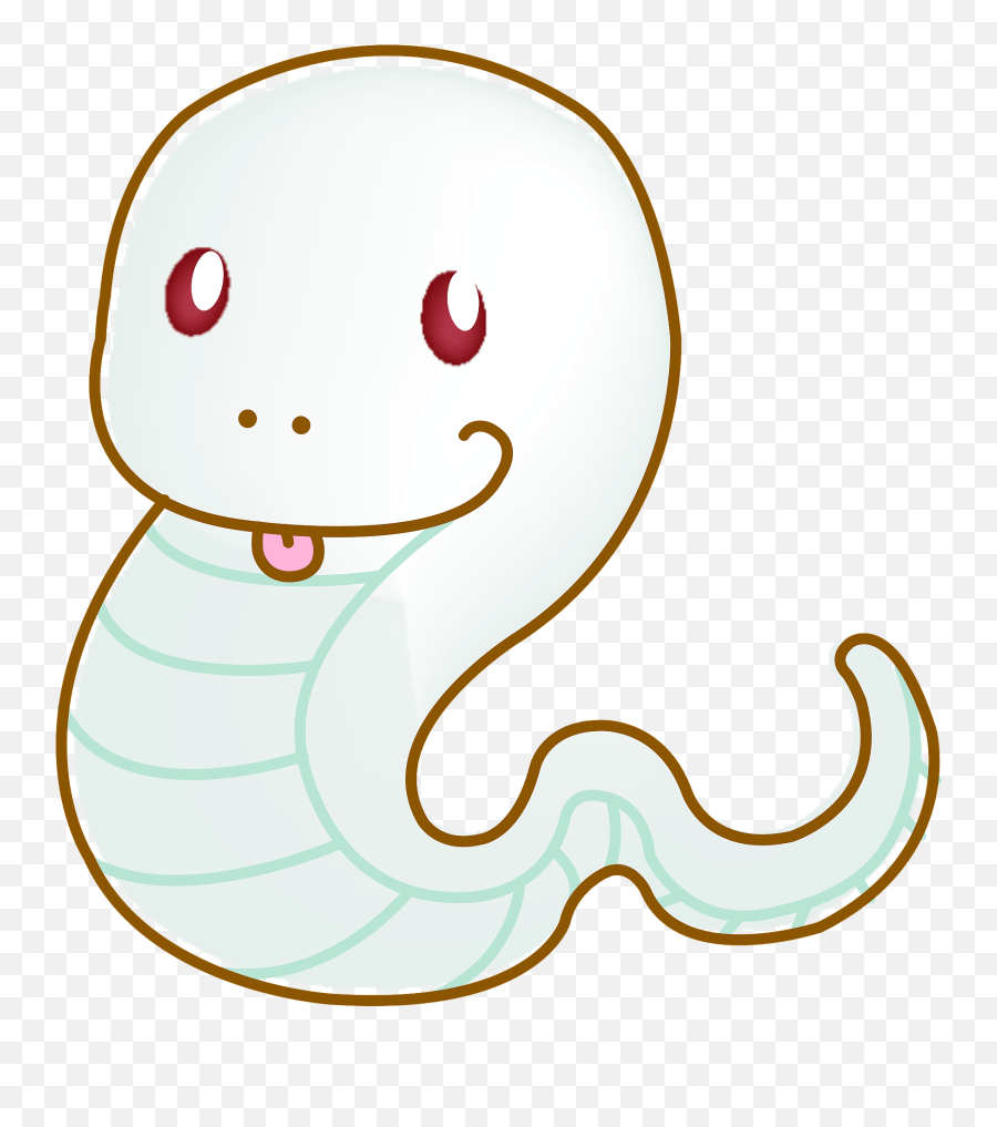 White Snake With Red Eyes Clipart Free Download Transparent - White Snake With Red Dot Emoji,Red Eyes Png