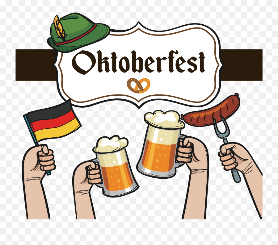 Beer Clip Art Celebrate - Beer Glassware Emoji,Oktoberfest Clipart