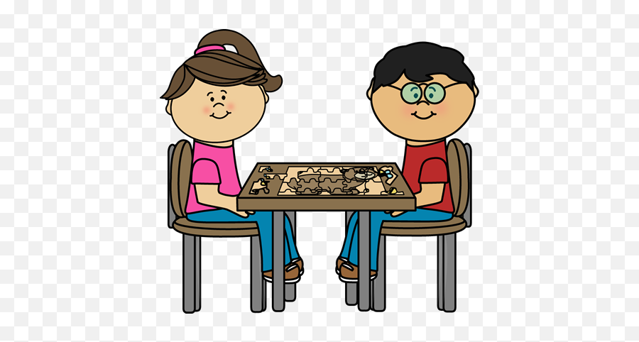 Kid Sitting At Table Clipart - Child Sitting At Table Clipart Emoji,Table Clipart