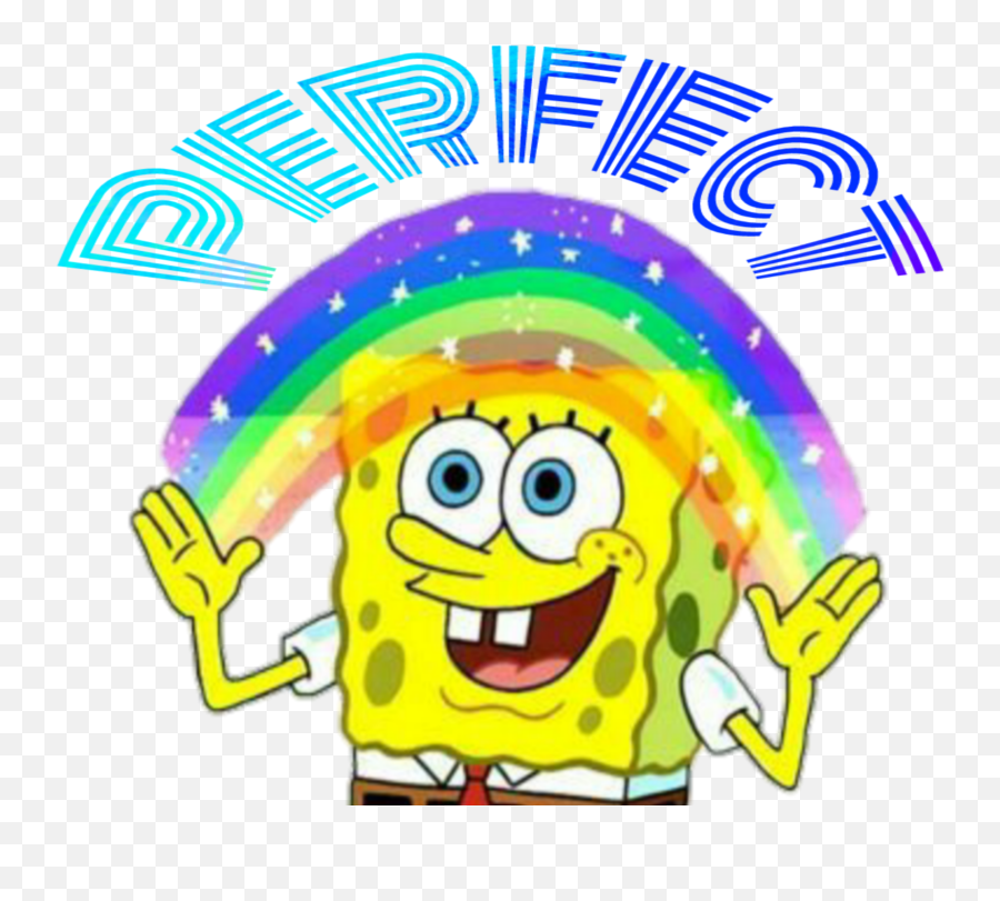 Spongebob Rainbow Meme Wallpaper - Spongebob Rainbow Png Emoji,Spongebob Meme Png
