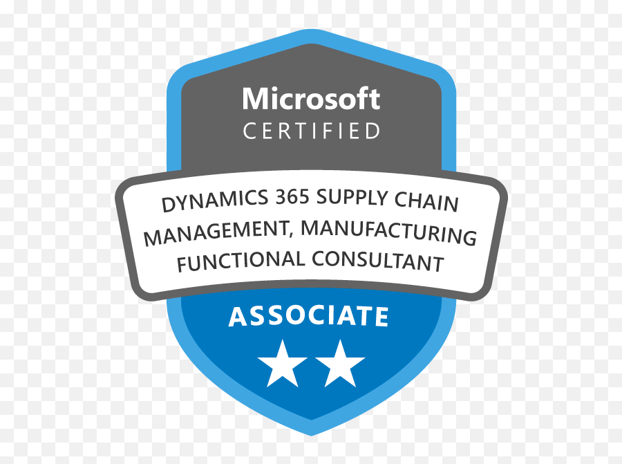 Microsoft Certified Dynamics 365 Supply Chain Management - Microsoft Teams Administrator Badge Emoji,Dynamics 365 Logo