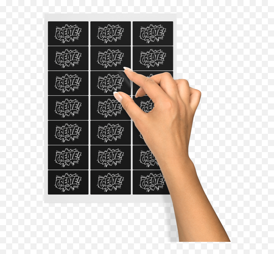 Custom Paper Stickers - Rectangle Sticker Label Mockup Emoji,Transparent Stickers