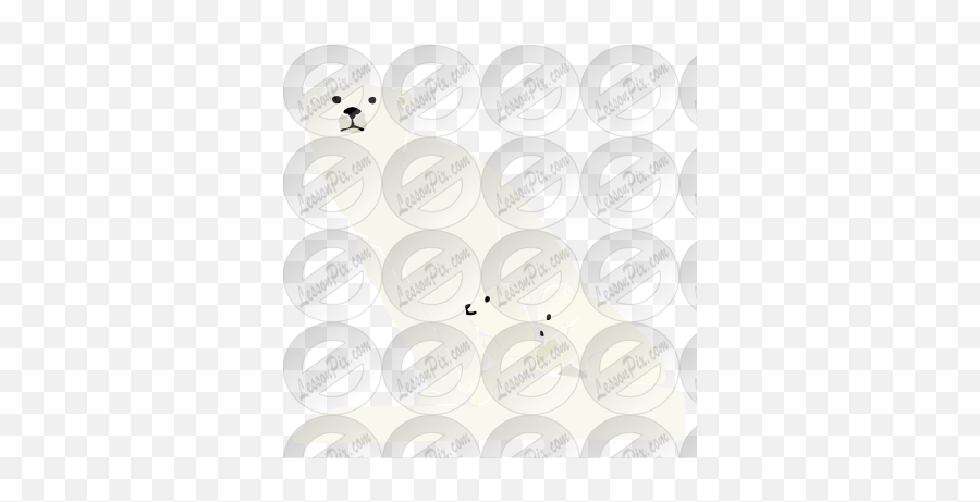 Polar Bear And Cub Stencil For Classroom Therapy Use Emoji,Mama Bear Clipart
