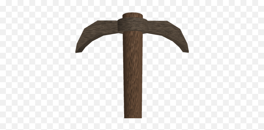 Wood Pickaxe - Wooden Pickaxe Full Size Png Download Seekpng Emoji,Pickaxe Png