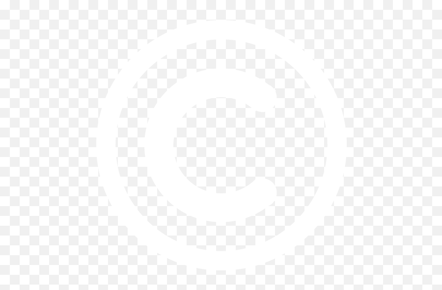 White Copyright Icon - Charing Cross Tube Station Emoji,Copyright Logo