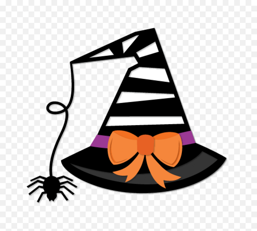 Witch Hat Svg Scrapbook Cut File Cute - Cute Witch Hat Svg Free Emoji,Witch Hat Clipart