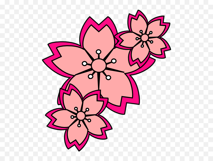 At Clker - Clipart Cherry Blossom Svg Emoji,Cherry Blossom Clipart