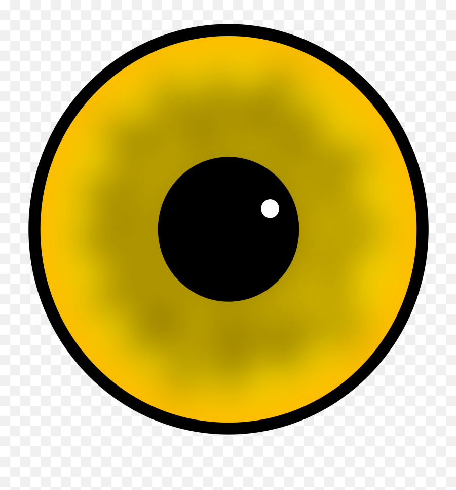 Cartoon Yellow Eyes - Dot Emoji,Eye Clipart