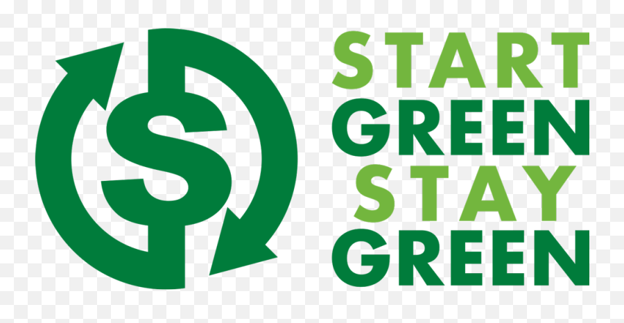 Start Green Stay Green - Vertical Emoji,Green Logos