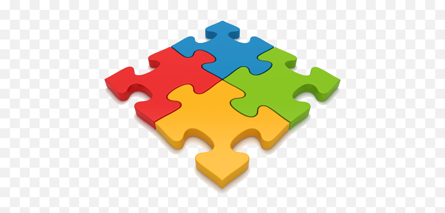 4 Puzzle Pieces Transparent Png - Stickpng Jigsaw Puzzle Emoji,Puzzle Pieces Clipart