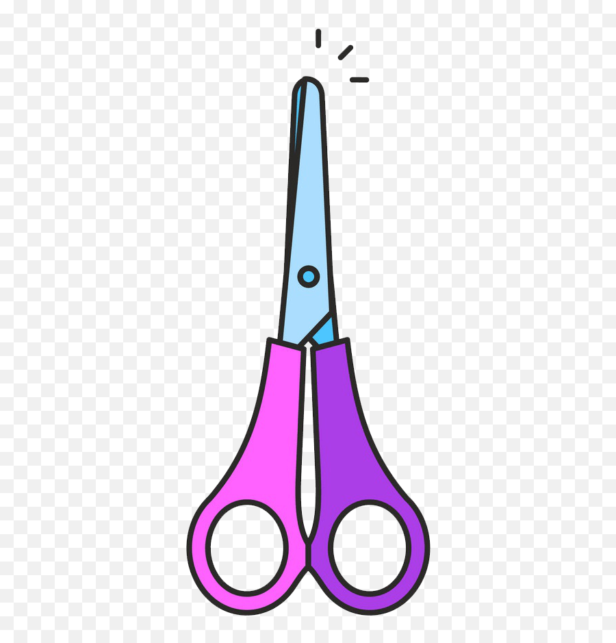 Purple Scissors Clipart Transparent - Surgical Scissors Emoji,Scissors Clipart