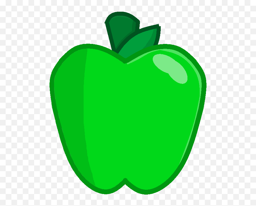 Download Green Apple Remade - Bfdi Green Apple Png Image Green Apple Bfdi Emoji,Apple Png