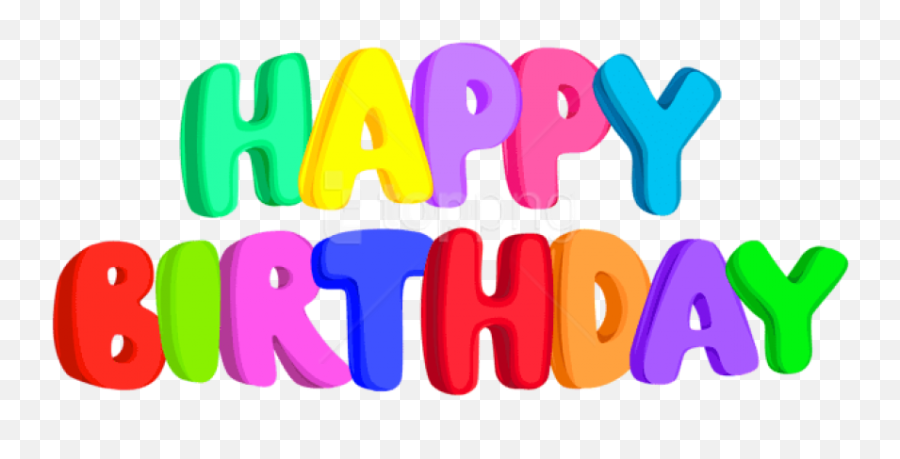 Transparent Png Happy Birthday Png - Transparent Birthday Text Png Emoji,Happy Birthday Png
