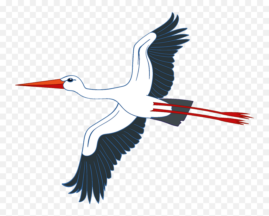 Stork Clipart - Stork Clipart Emoji,Stork Clipart