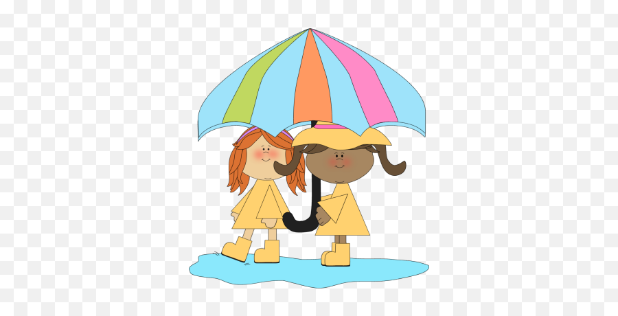 Nature Clip Art - Clip Art Kid In Rain Emoji,Rain Clipart