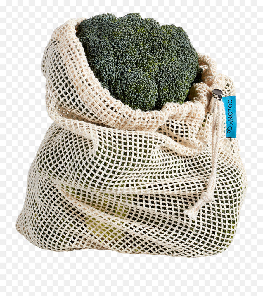 Download Reusable Produce Bags - Broccoli Png Image With No Rotunda Of Mosta Emoji,Broccoli Png