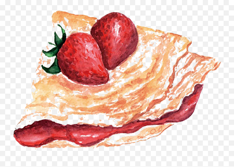Download Pie Watercolor Png - Pancake Watercolor Png Image Pancake Watercolor Emoji,Pie Transparent Background